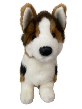 Douglas tri color Kirby corgi dog plush stuffed animal plushie 13”